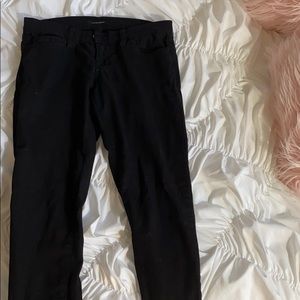 Plain black skinny jeans